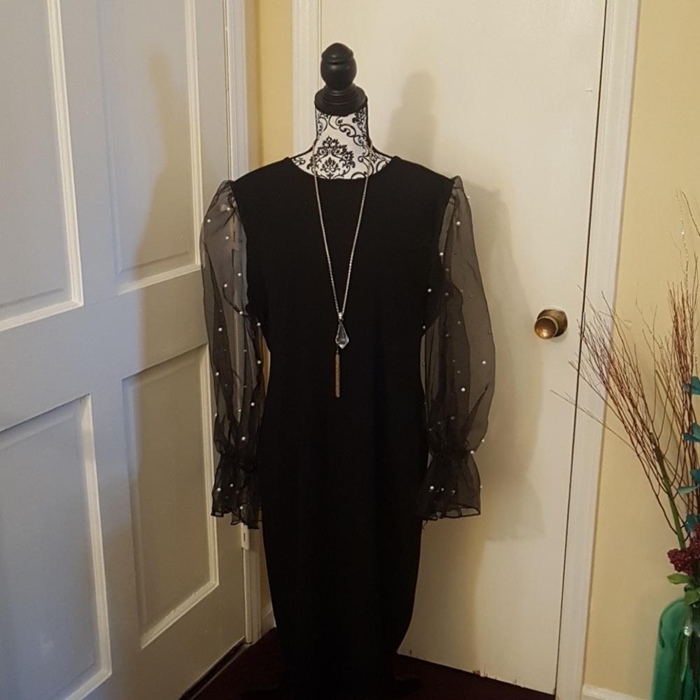 Black cocktail dress